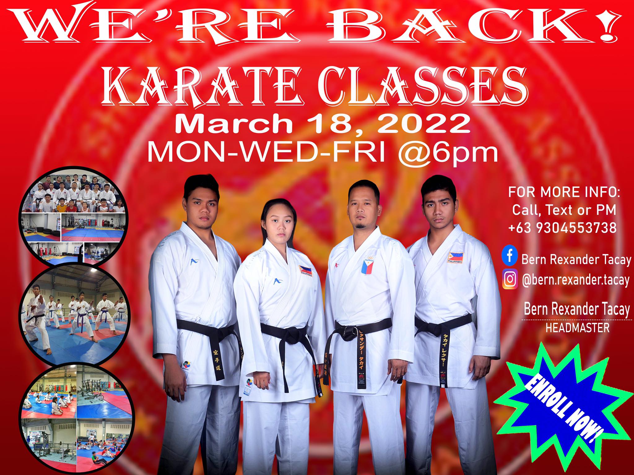 We're back! karate classes